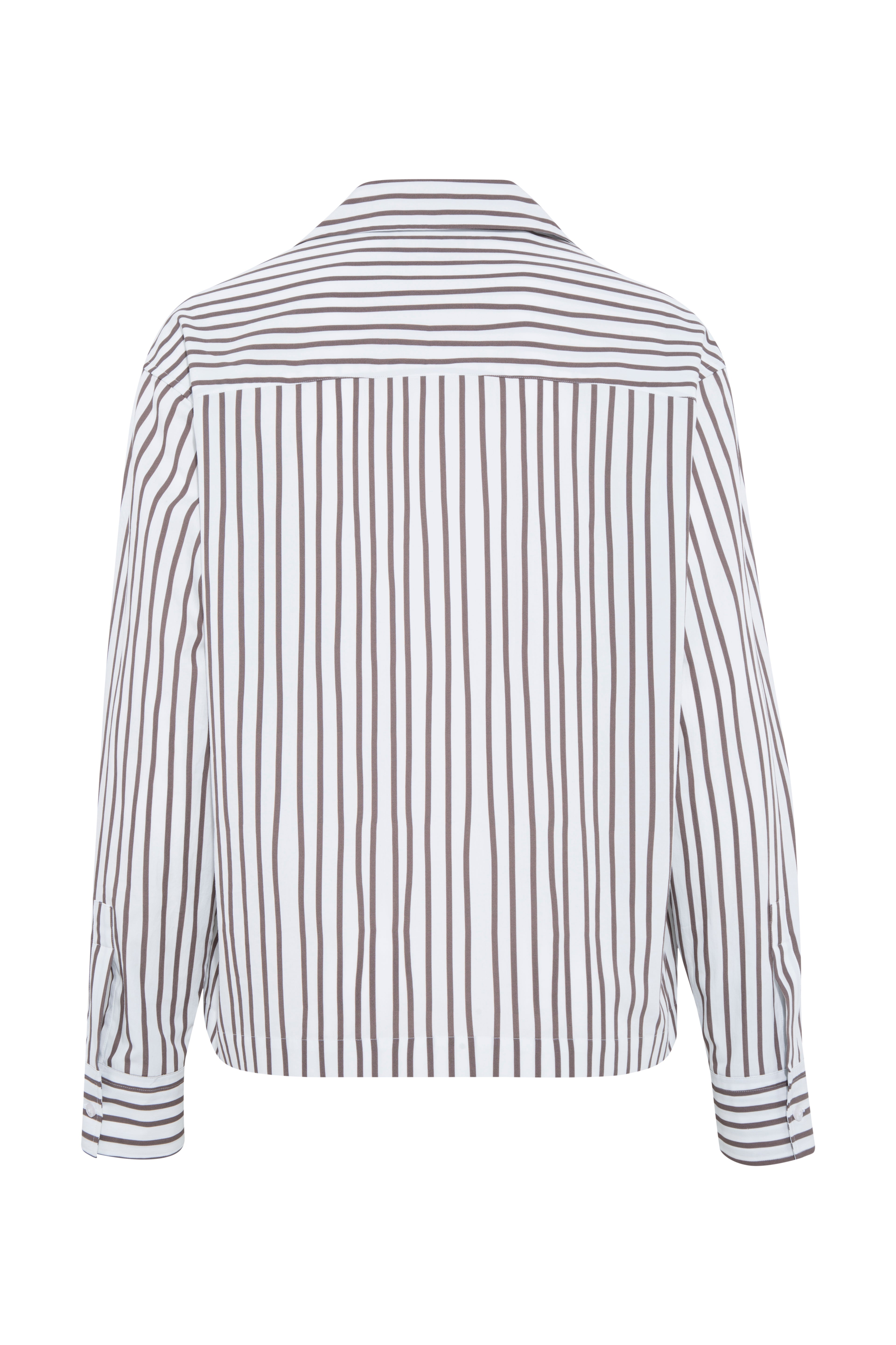 BRIGHT - Boxy-fit stripe printed shirt