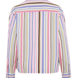 BRIGHT - Boxy-fit stripe printed shirt