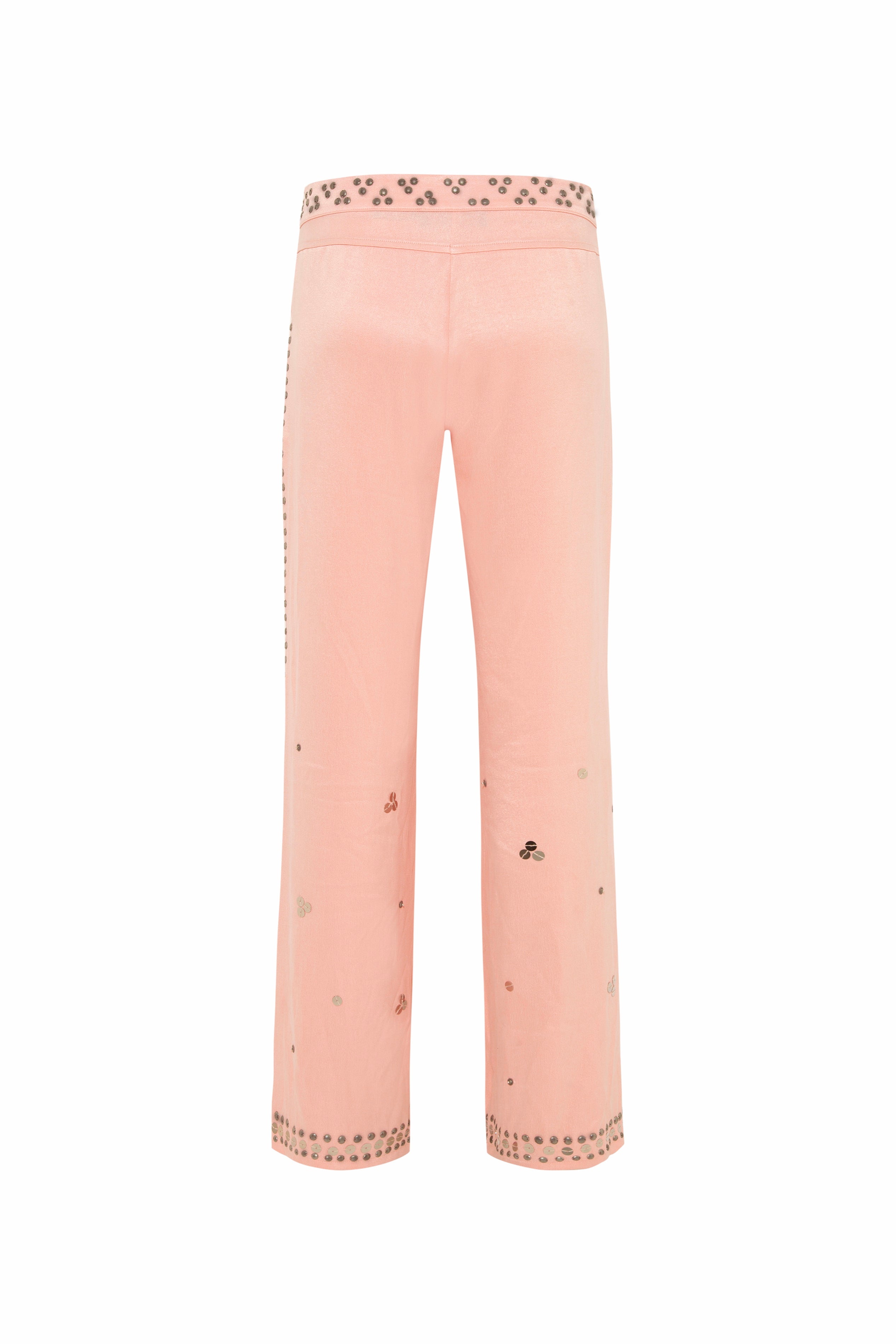 BRITY - Low-rise straight-leg embellished pants