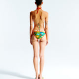 LOLA - Bubble flower triangle bikini top