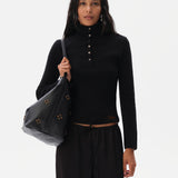 ELORA - High neck cashmere-wool knit