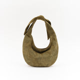 MONA - Embroidered suede shoulder bag