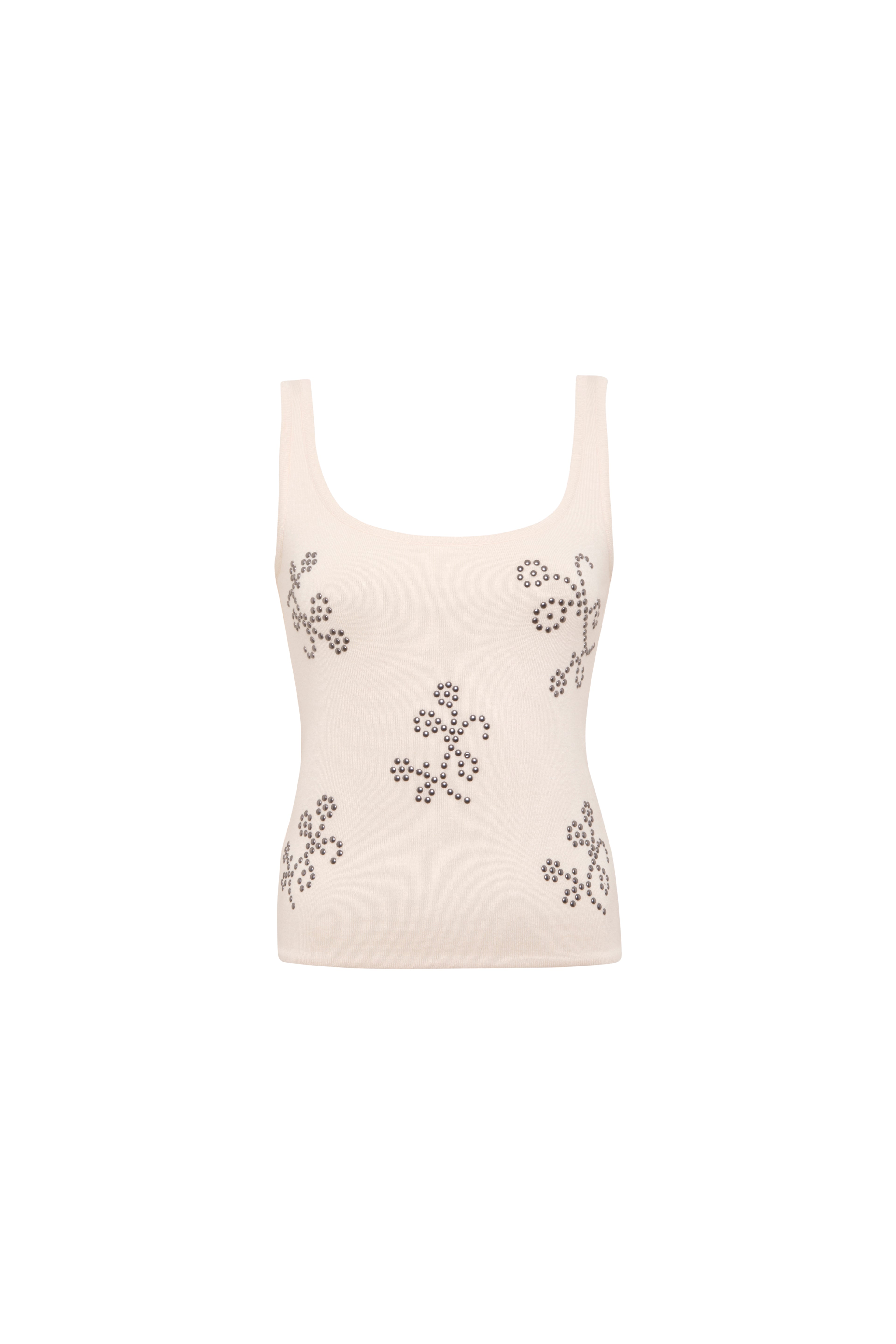 CALI - Embellished square neck top