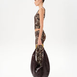 CALI - Velvet devoré printed tank top