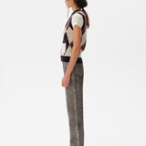 CARINA - Cashmere-wool blend semi-buttoned vest