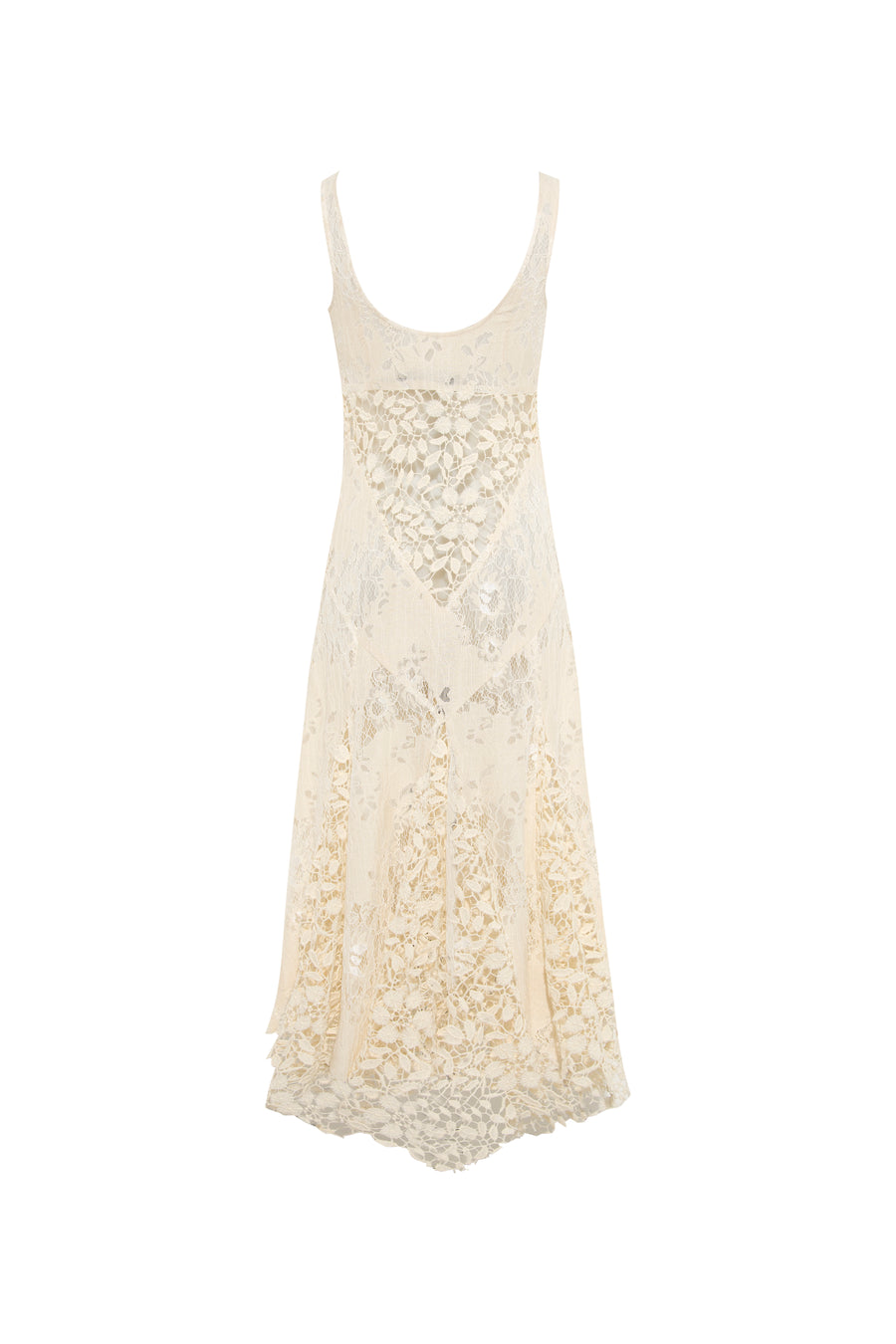 CHES - Lace panelled midi dress