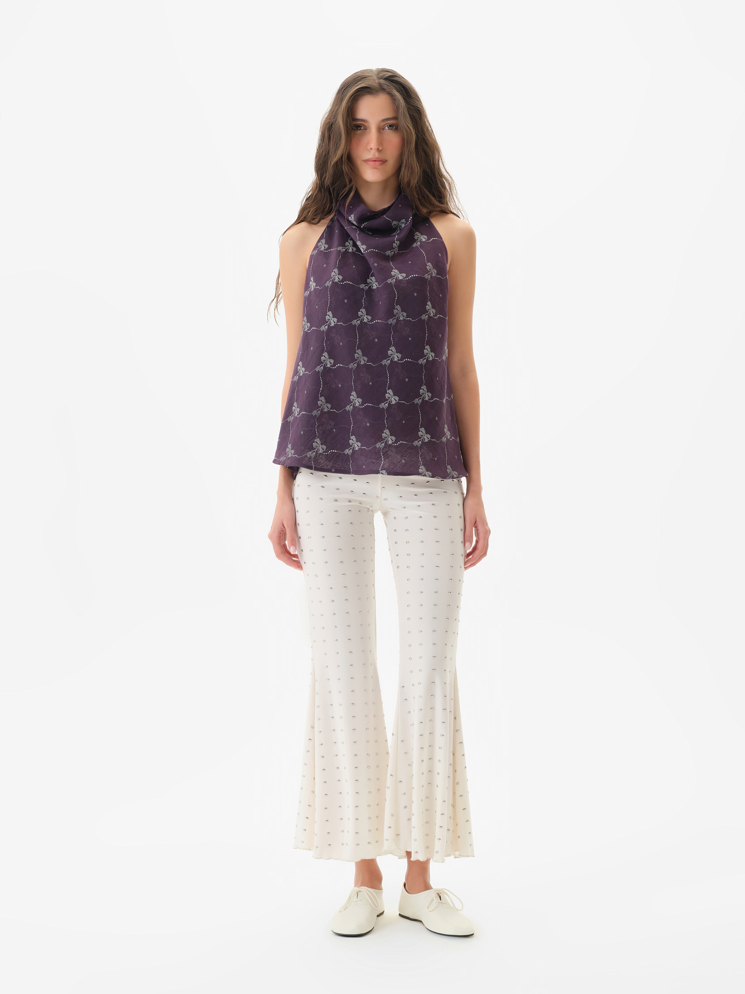 CLEM - Open-back draped top