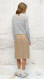 COLETTE - Check chiffon midi skirt