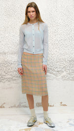 COLETTE - Check chiffon midi skirt