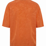 COLTON - Mandarin collar button up short sleeve shirt