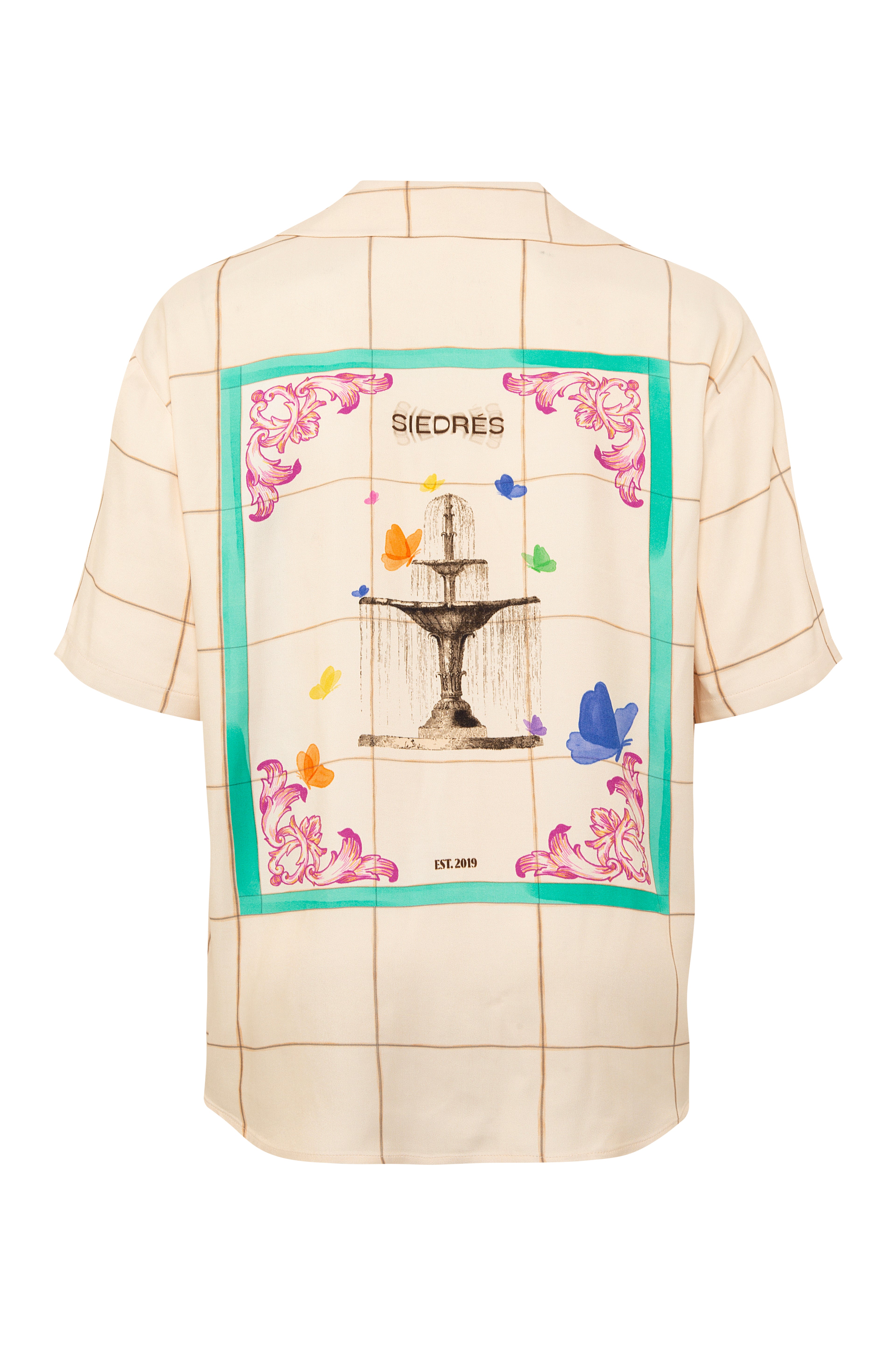 COLTON - Resort collar shirt with graphic print