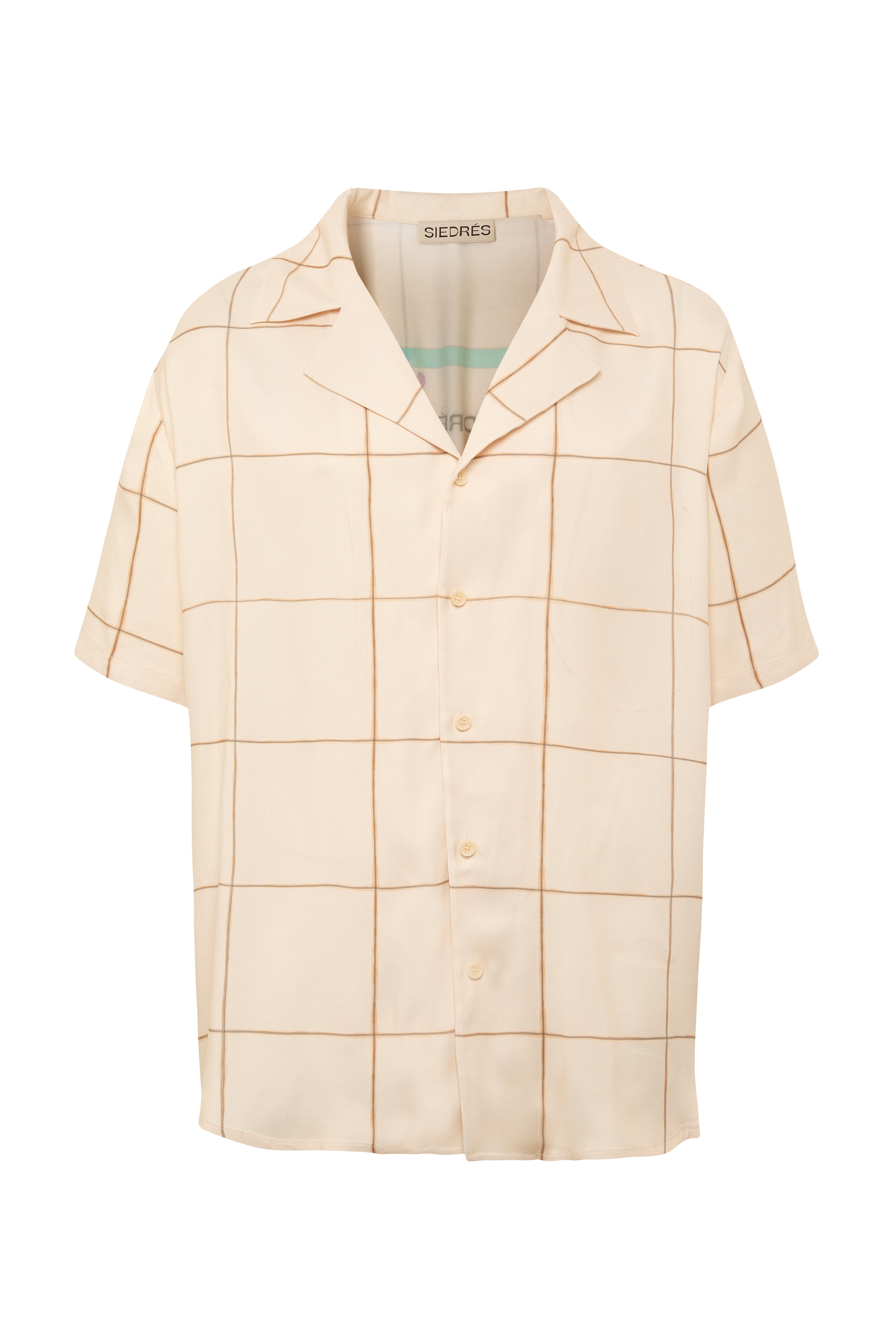 COLTON - Resort collar shirt with graphic print