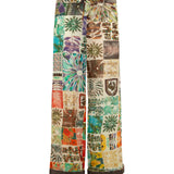 COLY - Wide-leg tie-front trousers with hem detail