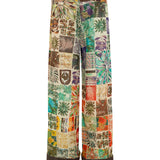 COLY - Wide-leg tie-front trousers with hem detail