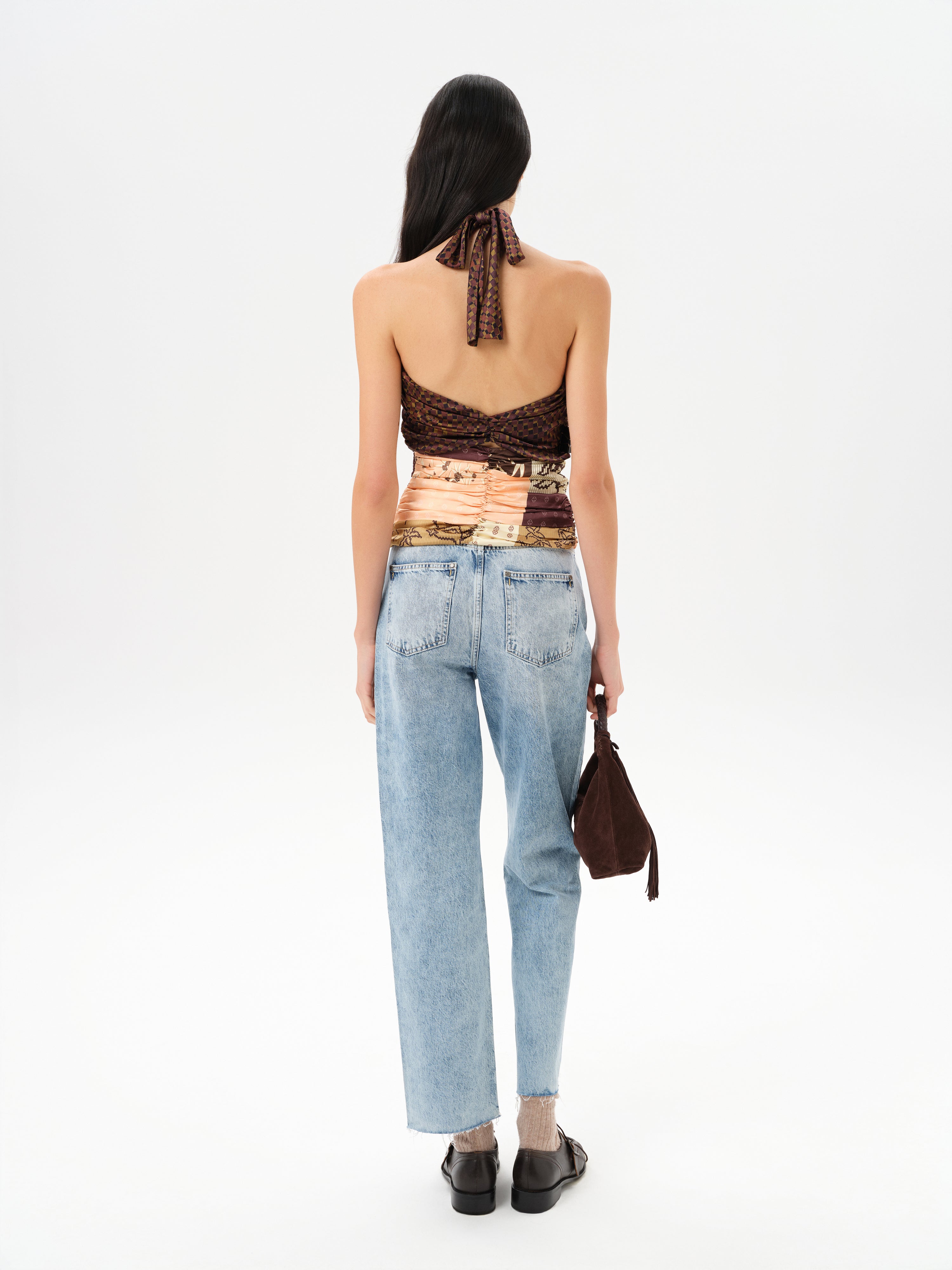 DAKY - Hem detailed low-rise straight-leg jeans