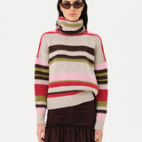 DOMNA - Striped knit turtleneck sweater