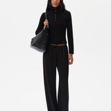 ELORA - High neck cashmere-wool knit