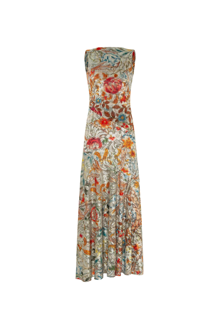 FENS - Floral-print open-back dress