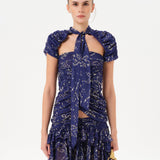 FIORA - Open-back ruched top