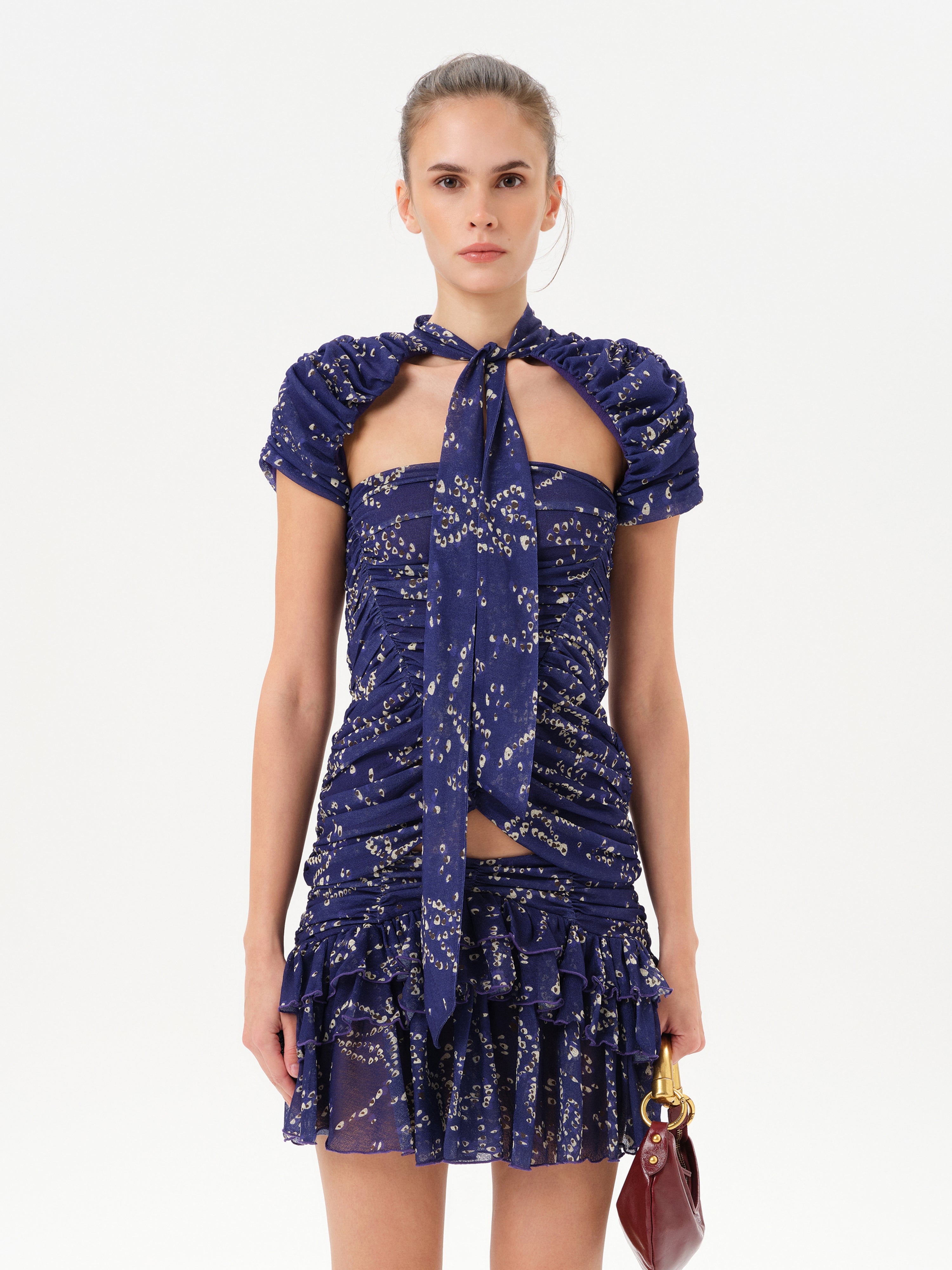 FIORA - Open-back ruched top