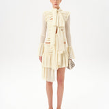 GIGI - Asymmetric jersey mini skirt