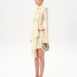 GIGI - Asymmetric jersey mini skirt