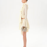 GIGI - Asymmetric jersey mini skirt