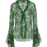 HAILEY - Printed flare sleeve top