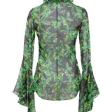 HAILEY - Printed flare sleeve top