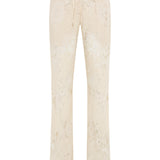 HASY - Lace drawstring straight leg pants