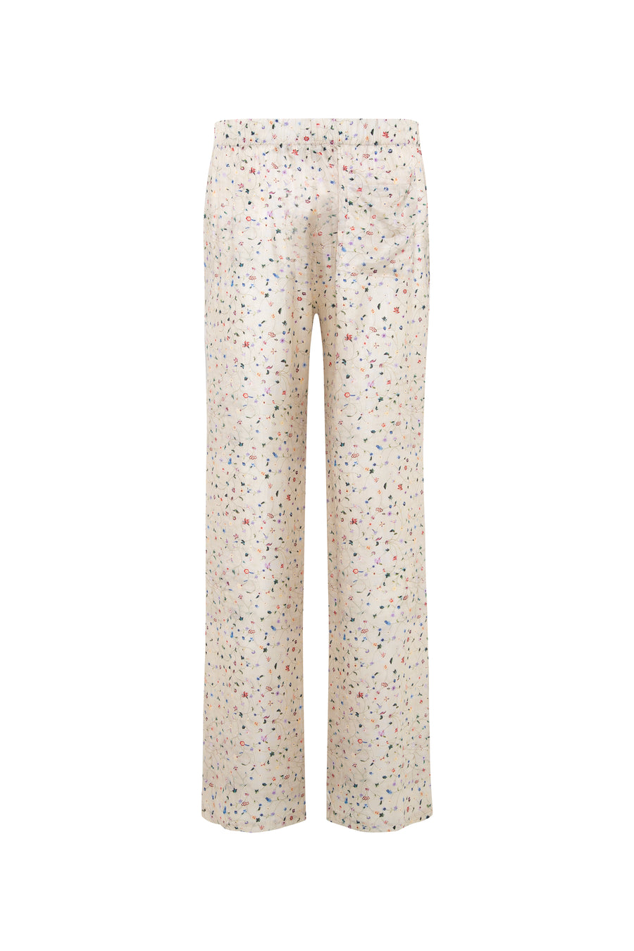 INDI - Floral printed wide-leg silk pants