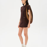 JASMY - Mini knit skort with belt detail