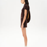 JASMY - Mini knit skort with belt detail