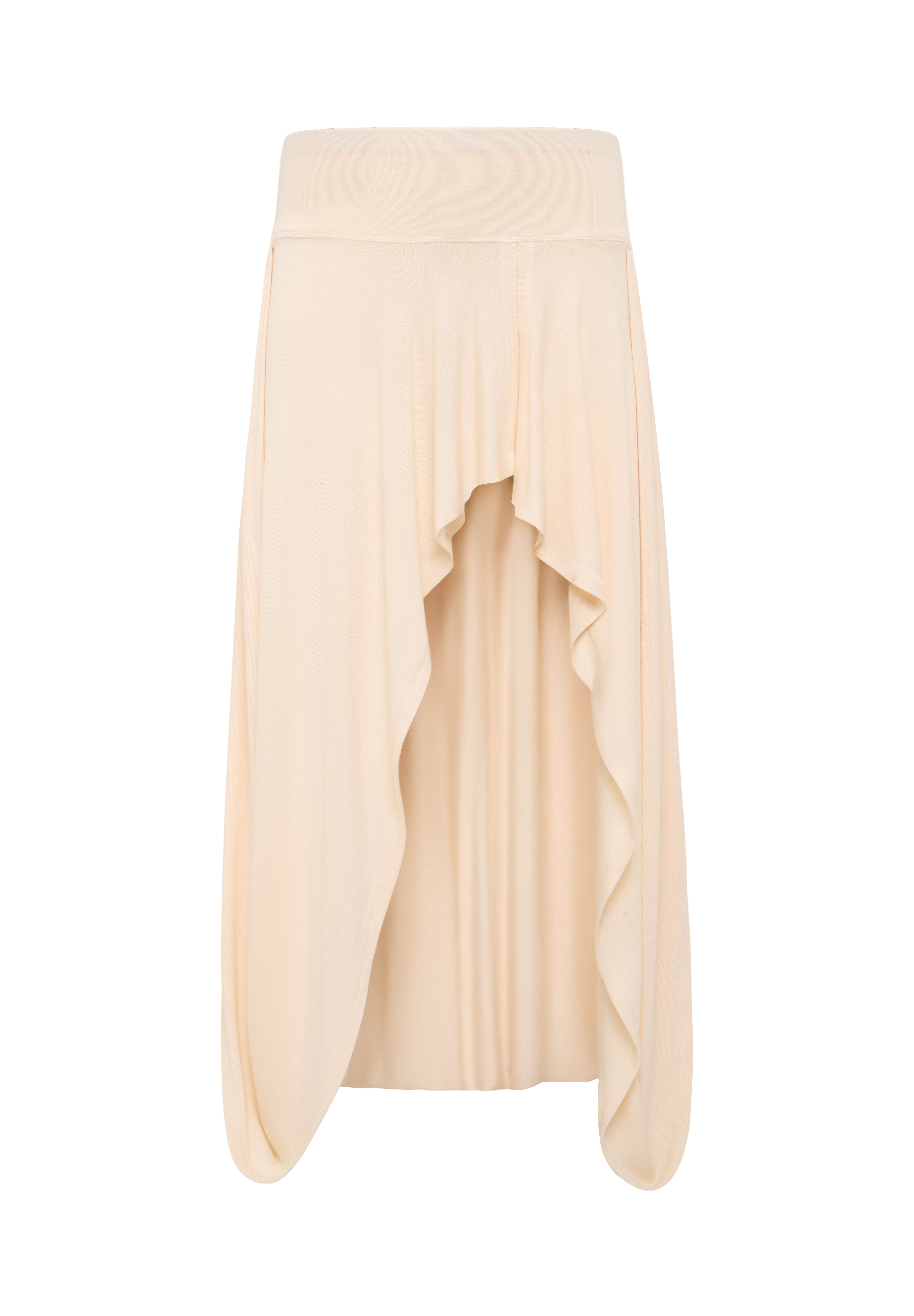 JULIET - Asymmetric draped knit midi skirt