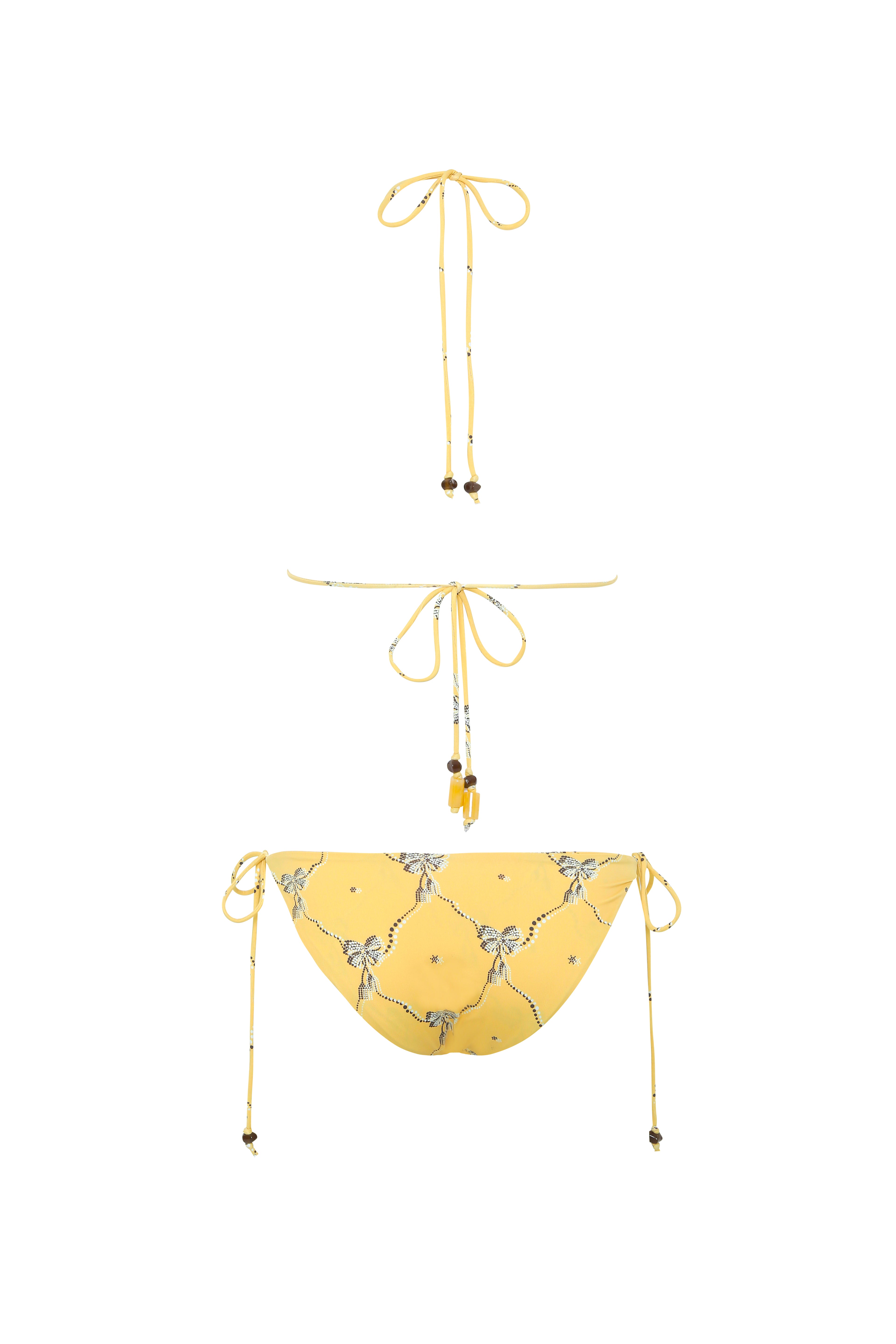 JUNIPER - Printed triangle bikini top
