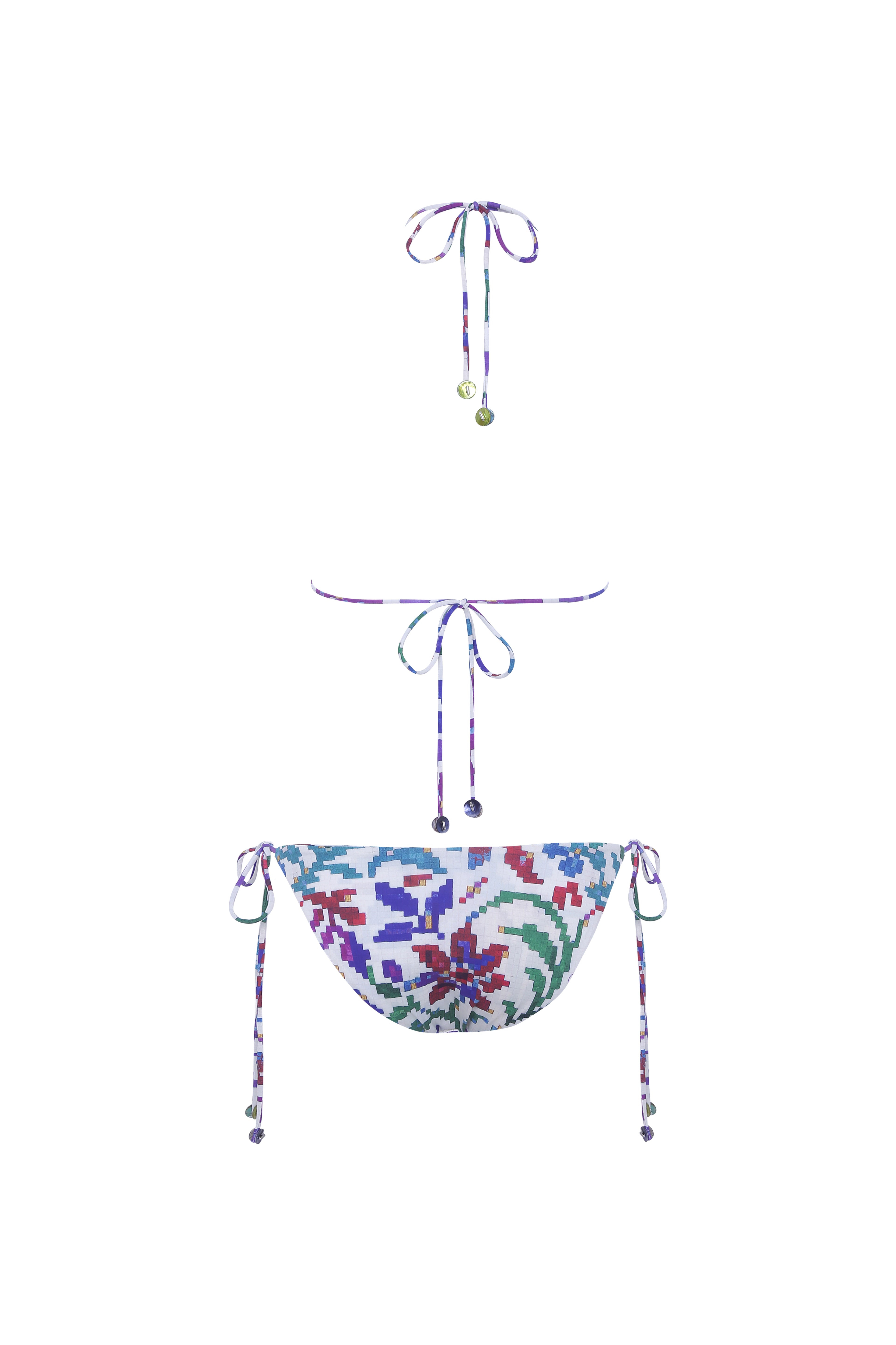 JUNIPER - Printed triangle bikini top