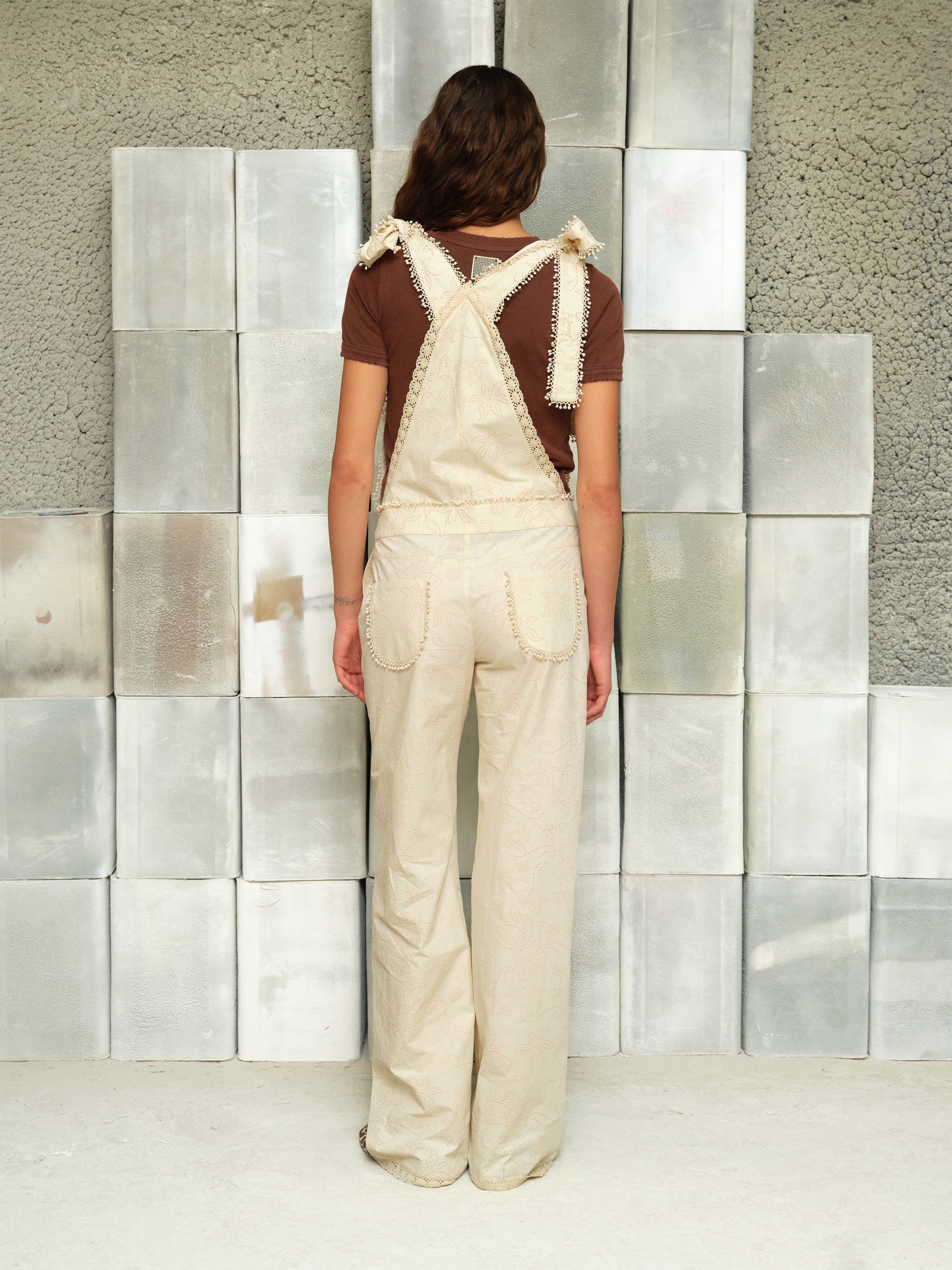 JUNO - Textured overall jumpsuit