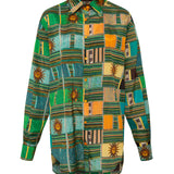 LAYN - Printed button-down shirt