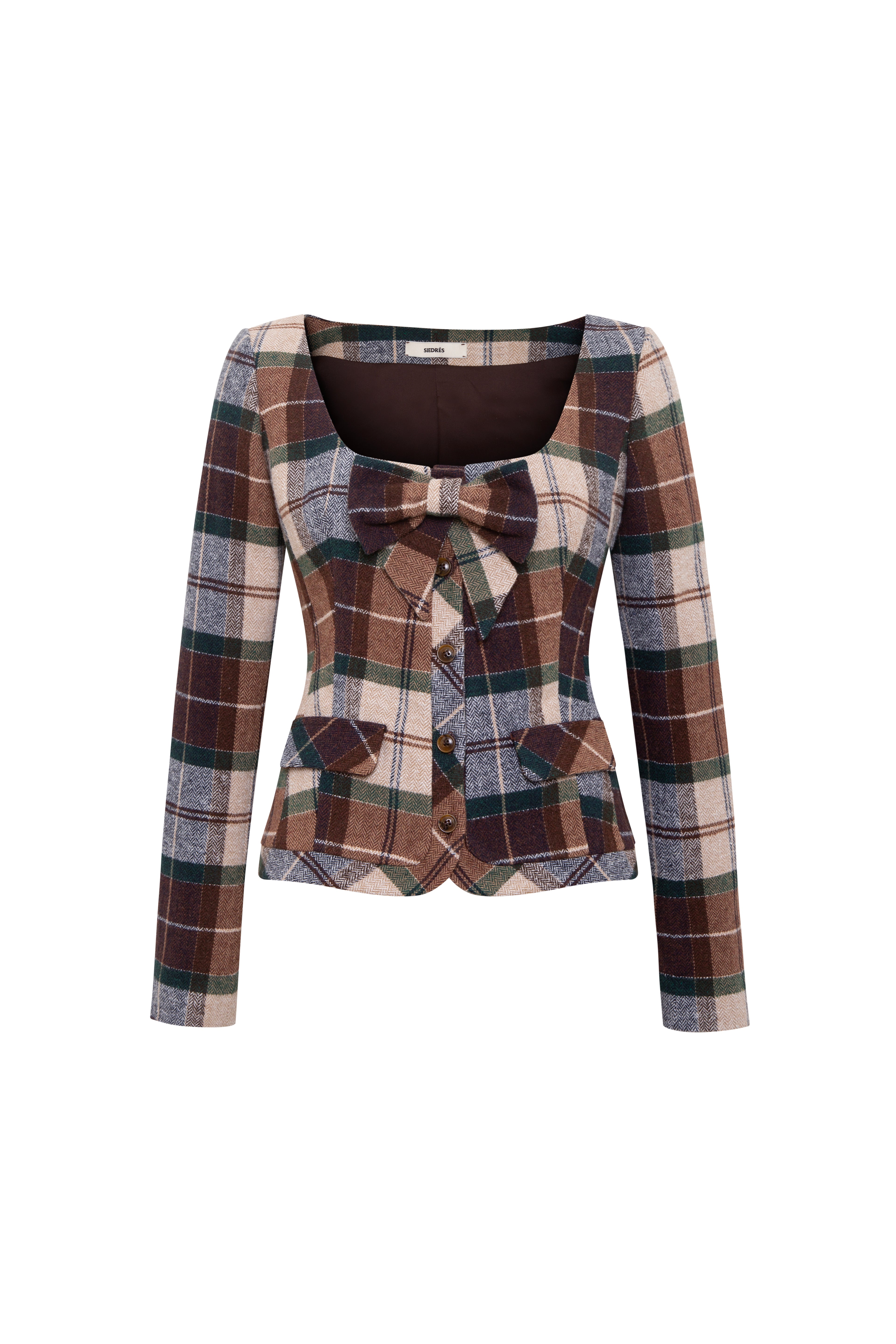 LENOR - Jacket with front bow detail