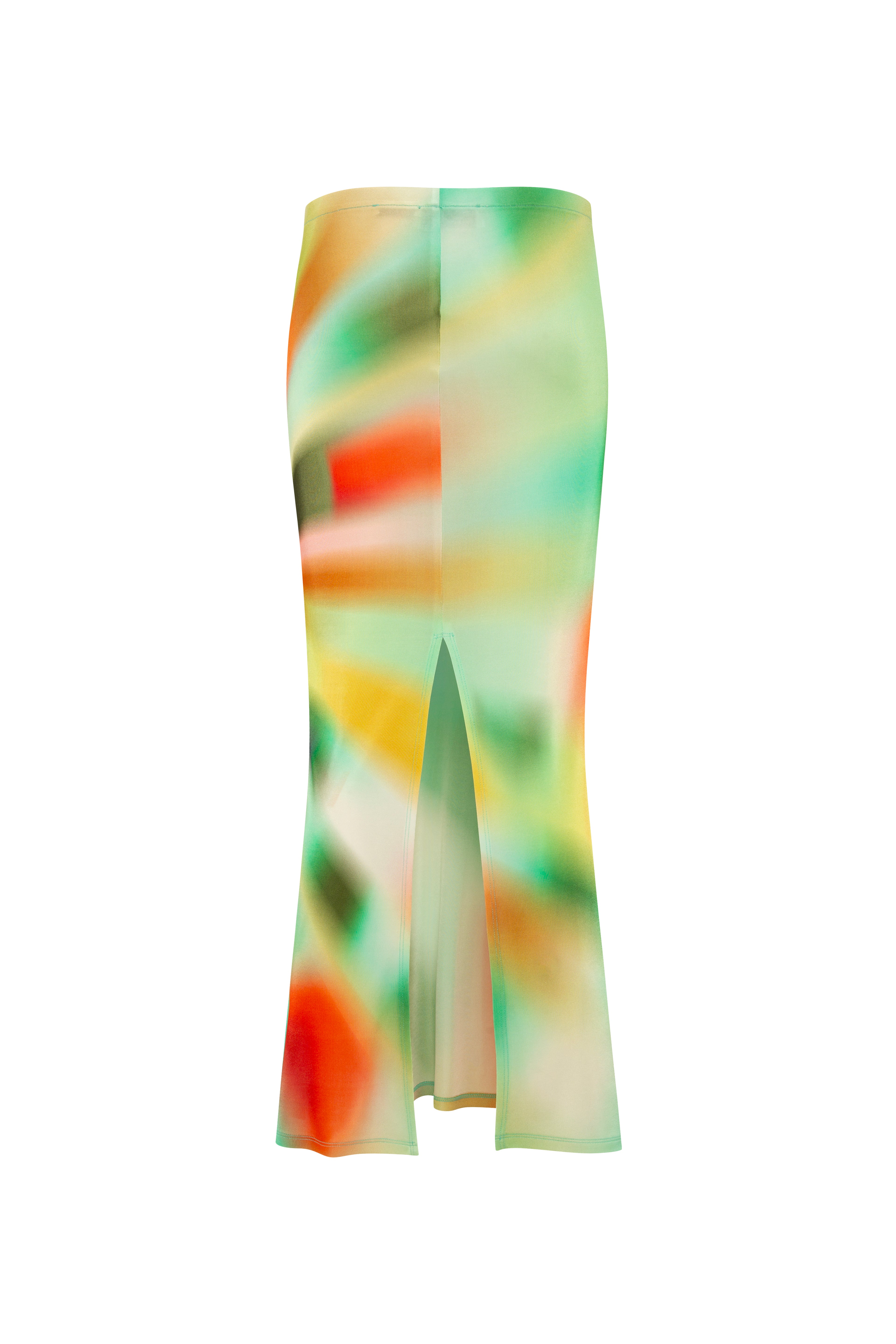 LILT - Sun-ray printed maxi jersey skirt