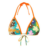 LOLA - Bubble flower triangle bikini top