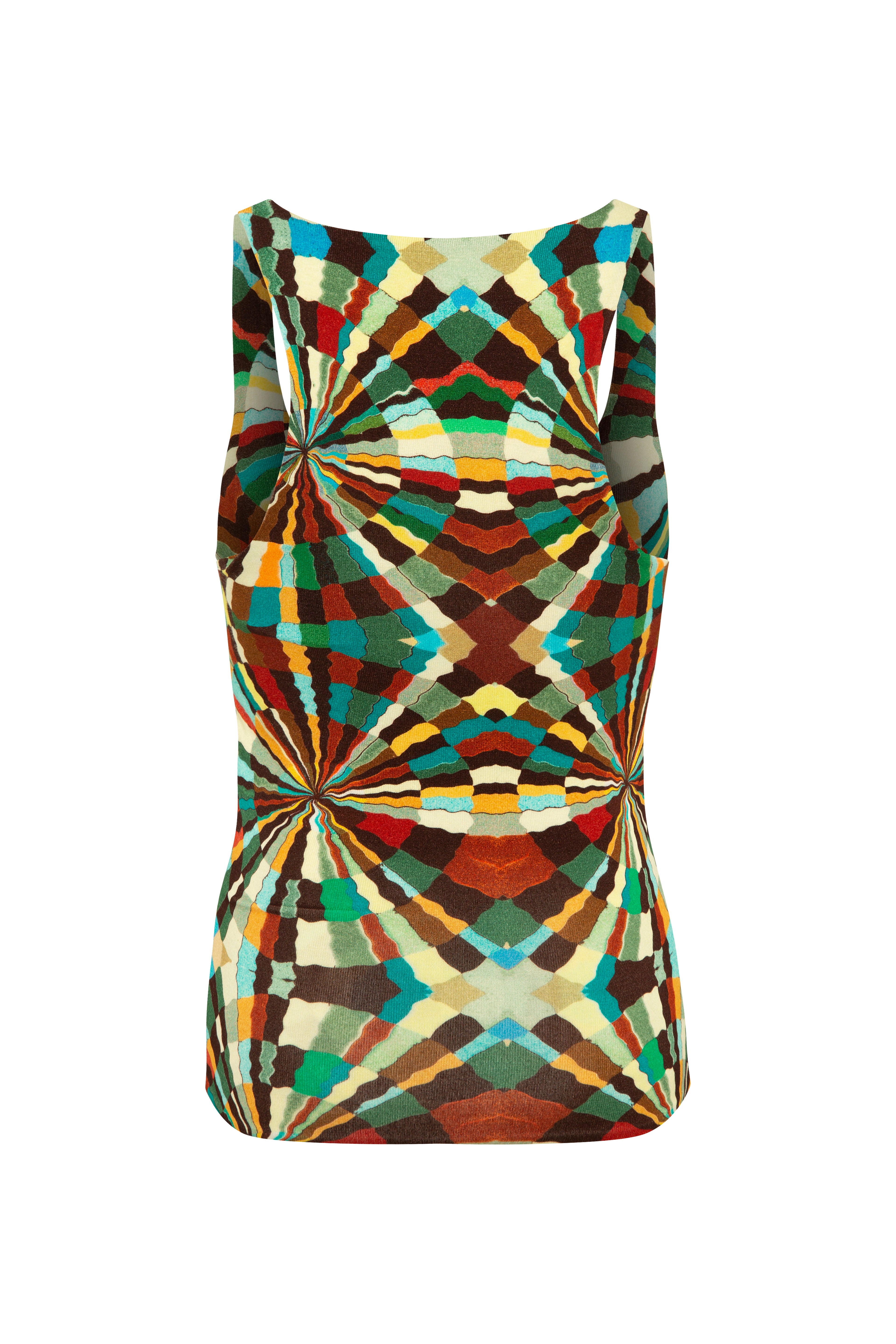 LOLE - Cut-out kaleidoscope knit tank top