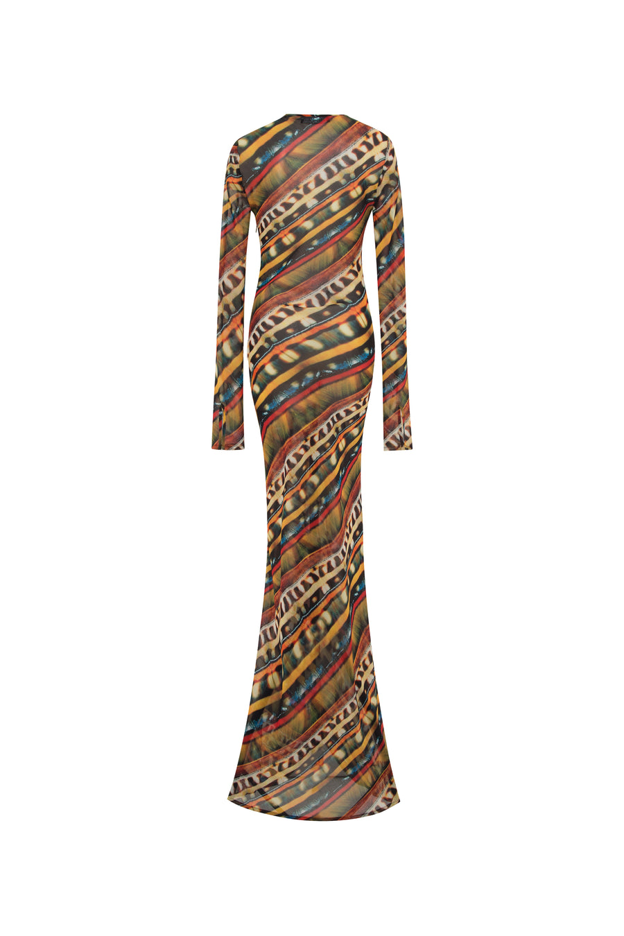 MAGY - Tie-front printed maxi dress