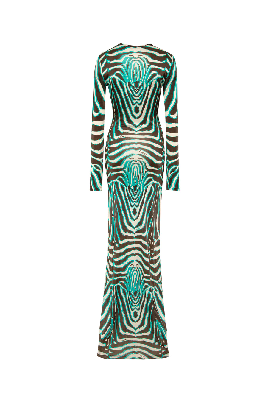 MAGY - Tie-front zebra printed maxi dress