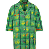 MALINA - Tile printed short sleeve shirt