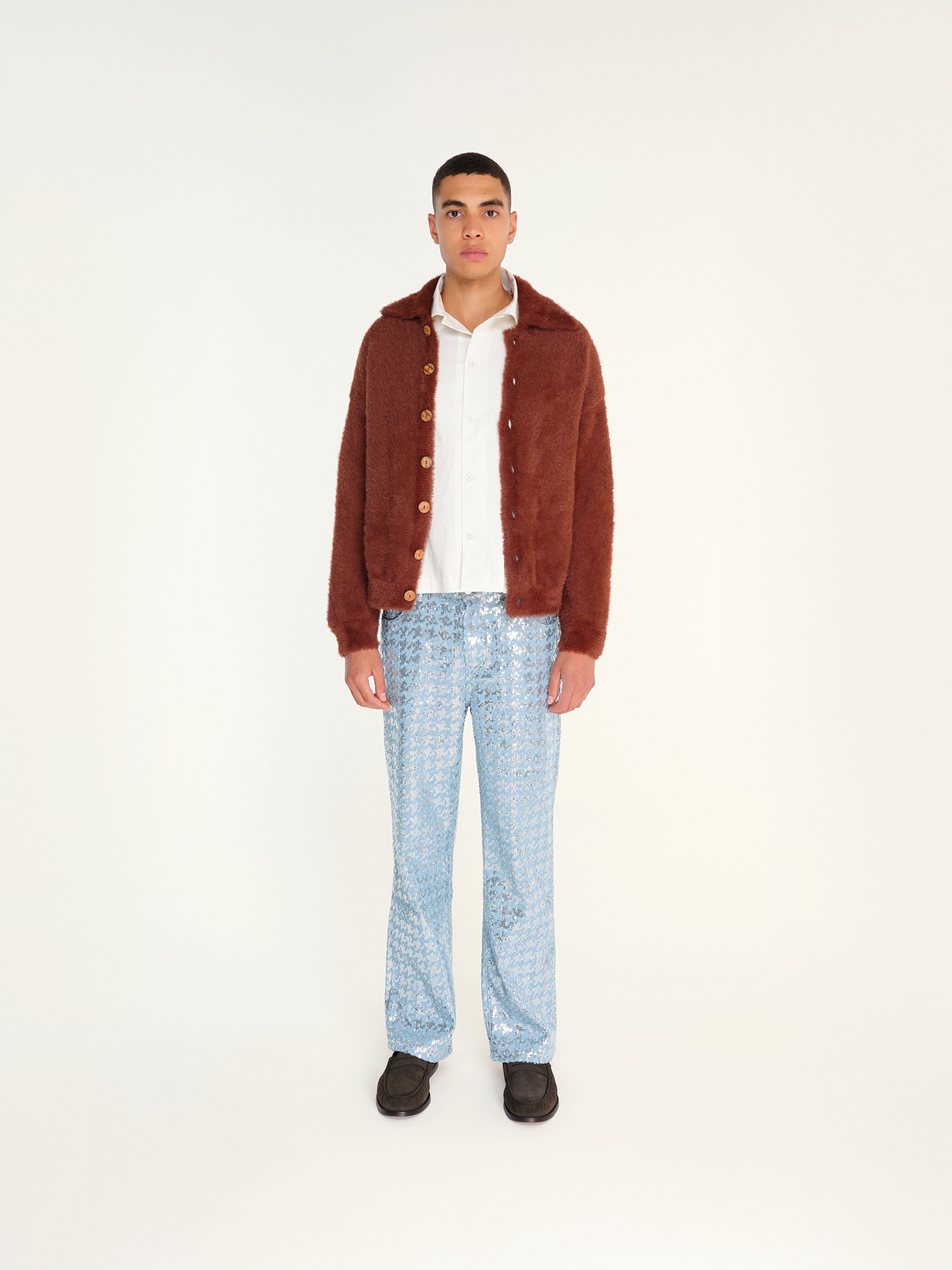 EARTH - Button-up knit jacket