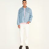 SPAR - Sequined denim trucker jacket