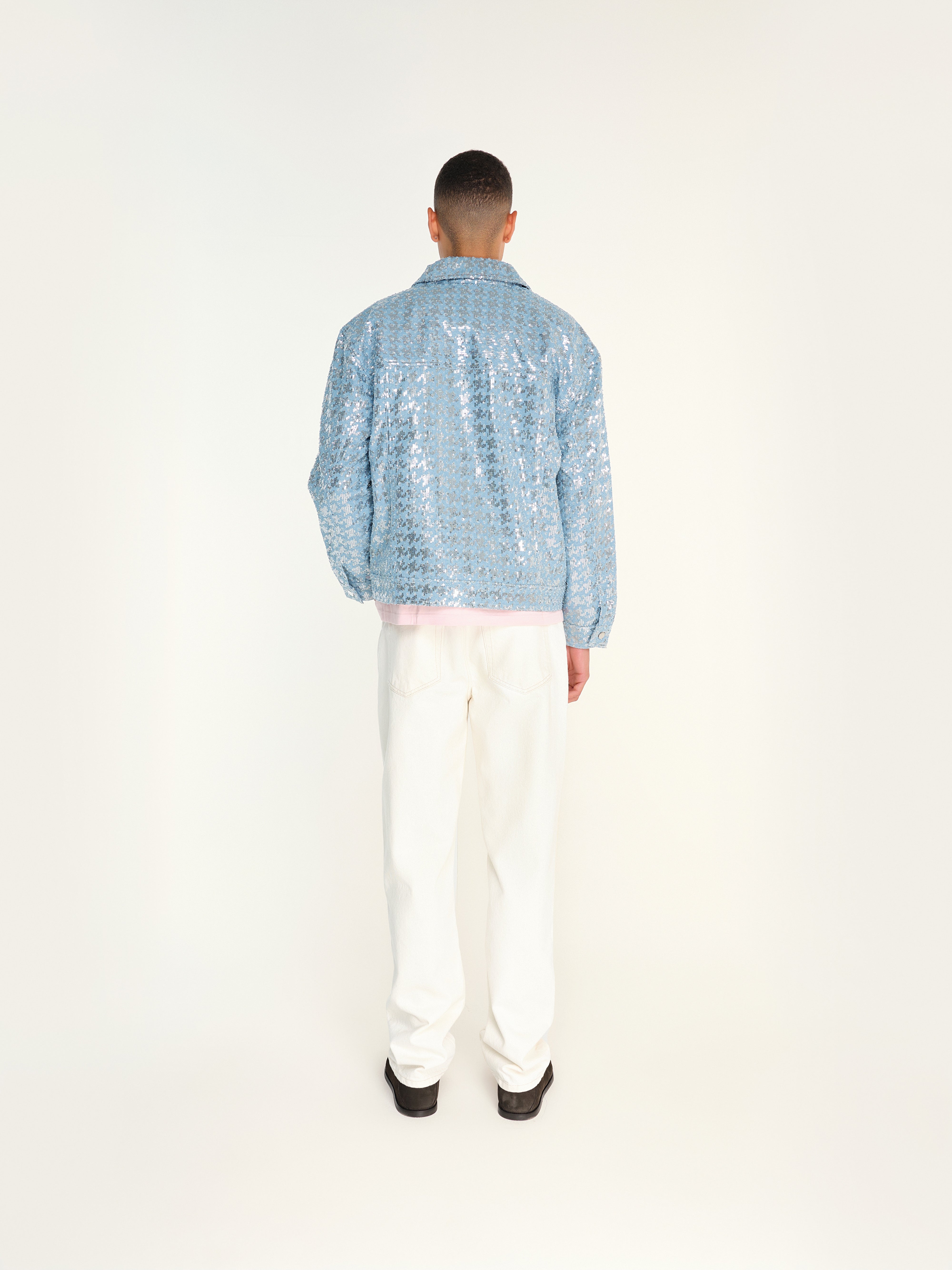 SPAR - Sequined denim trucker jacket