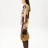 MICLA - Printed satin button-down shirt