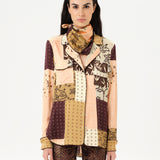 MICLA - Printed satin button-down shirt